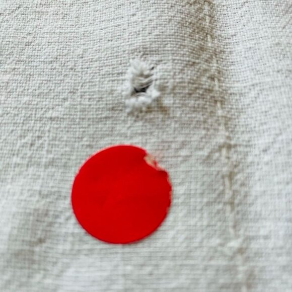 Vintage Embroidered Tablecloth Linen 50s Floral Pattern 32 x 48 u - Picture 6 of 9